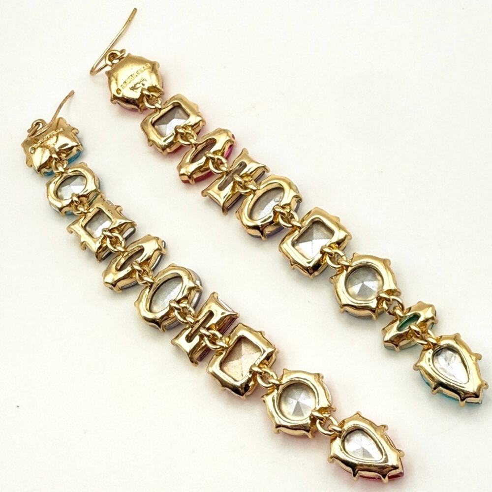 BaubleBar x Micaela Erlanger Date Night Drop Earrings Mismatched Multicolor - Picture 6 of 10
